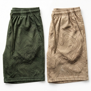 Pantalones cortos de malla con gráfico de llamas verdes Inferno personalizados, pantalones cortos de entrenamiento de baloncesto por sublimación para hombre - Product Image 6