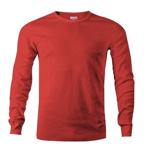 T-shirt à manches longues pour homme en coton 100% - Impression sérigraphique sur le devant - Col rond - Haute qualité - Quantité personnalisée - Anti-boulochage - Product Image 5