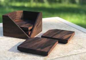แผ่นรองแก้วไม้ MDF พิมพ์ลายแผ่นไม้ชุดรองแก้ว MDF มาตรฐานผลิตจากอินเดีย - Product Image 3