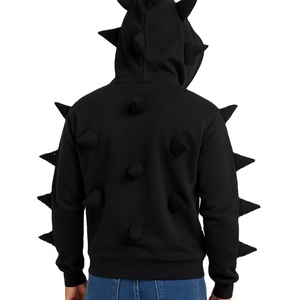 Sudadera con Capucha 3D con Estampado de Espigas para Hombre y Mujer, Estilo Urbano, Tendencia de Moda, Sudadera Extra Grande con Cierre, Tejido de Felpa Suave, Ropa de Abrigo Informal para Invierno - Product Image 2