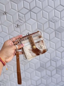 New Designer 2026 Hair on Hide <b>Leather</b> Coin <b>Purse</b> Stylish Clutch ATM Card Holder Cowhide <b>Leather</b> Western Style Multi Use Clutch - Product Image 5