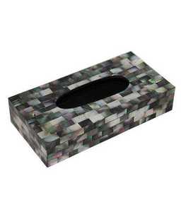 Boîte à mouchoirs en métal avec calligraphie arabe pour table à manger, porte-serviettes décoratif, collection élégante de boîtes à mouchoirs - Product Image 1