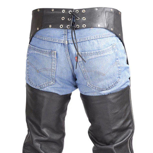 Pantalones de Montar Profesionales de Cuero Genuino para Mujer, de Talle Alto con Cierre de Botones, Lavado a Mano Personalizado, Pantalones de Equitación para Hombre y Mujer - Product Image 5