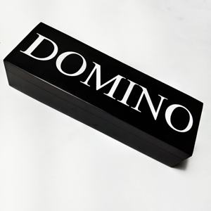 Caja de Juego de Dominó Minimalista en Blanco y Negro, Decoración para Mesa de Centro, Juego de Mesa Familiar de Primera Calidad, Regalo - Product Image 1