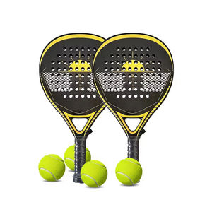 Raquette de paddle ronde en fibre de carbone personnalisée professionnelle avec un design léger et écologique pour les sports de plein air et la compétition - Product Image 3