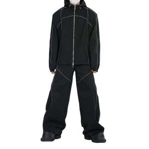 Custom Ripstop Nylon Windbreaker Tracksuit With Half Zip Anorak And Heat Transfer Windbreaker Warm Up Suit For Team Travel - Product Image 2