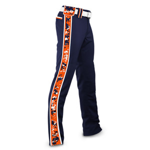 Pantalon de sport pour adulte noir, imprimé par transfert thermique, design personnalisé, 100 % polyester respirant et ajusté pour softball et baseball - Product Image 6