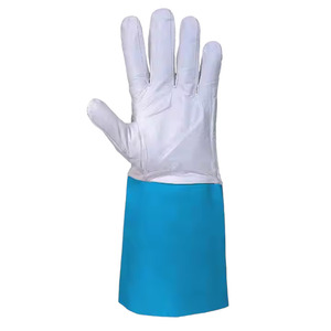 Excellent TIG Welding Safety <b>Gloves</b> CE Certified Thickness Safety Cuff <b>Long</b>-Lasting Cow Split Leather Goat Grain - Product Image 6