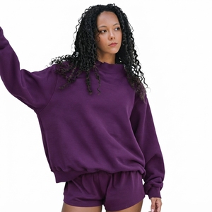 Fabricant professionnel de sweat-shirts à col montant pour femmes sur mesure, en tissu polaire léger de haute qualité, prix de gros. - Product Image 1