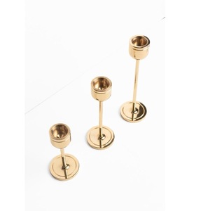 Support de bougie conique vintage en laiton fait main ILAHI, motif gaufré, 1 couleur, haute qualité, résistant à la chaleur, pour la maison et Noël - Product Image 3