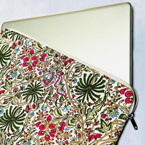 Bohemian Embroidered Textile Laptop Sleeve Case with Zipper Closure <b>Medium</b> Size Portable Design - Product Image 5