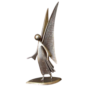 Silver Finished Home Decor for Living Room Durable Tabletop Modern Handmade Stainless Steel/Iron <b>Figurative</b> Sculpture - Product Image 3