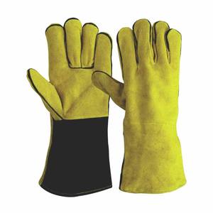 Guantes de Soldadura de Cuero Vacuno de Primera Calidad, Resistentes al Fuego, para Trabajo Pesado, Bomberos, Parrilla y Barbacoa - Product Image 3