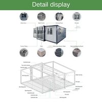 WELLUCKY Maison Modulaire Pliable Préfabriquée à Installation Rapide, Extensible, Conteneurisée, 20 pieds, 30 pieds, 40 pieds