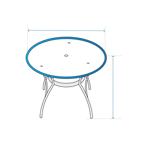 <b>Round</b> <b>Table</b> Custom <b>Covers</b> <b>Table</b> <b>Covers</b> from Viet Nam 420D / 600D Polyester Oxford HDT PU Coated - Product Image 2