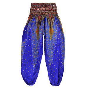 Wholesale Bohemian Style Ladies High-Waist Yoga Pants Digital Printed Indian Harem Design <b>Elastic</b> Cuff Flat Chiffon for Summer - Product Image 6