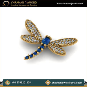 Collier élégant vintage pour femme, pendentifs raffinés, breloques tendance, argent 925, moissanite multicolore, collier personnalisé papillon hip hop SHRAMAN - Product Image 3