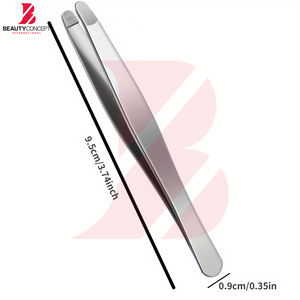 Pinzas de Belleza con Diseño Moderno y Estampado, 2026, Nueva Tendencia, Extractor de Cejas de Alta Precisión con Punta Inclinada para un Cuidado Profesional - Product Image 3