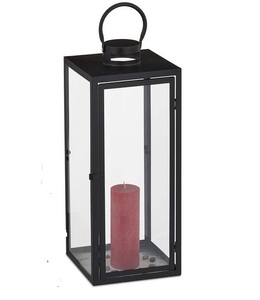 Hot Selling Home Decoration Glass and Stainless Steel Metal Home Decorative Luxury <b>Lantern</b> Matt <b>Black</b> Finished Handmade - Product Image 4