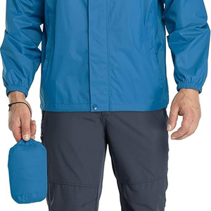 Rain <b>Jackets</b> Premium Hooded Rain <b>Jackets</b> <b>Packable</b> <b>Waterproof</b> <b>Lightweight</b> OEM Wholesale Supply - Product Image 2