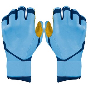 Guantes de Bateo ELIXE SPORTS ES-3861 de Cuero PU Azul con Protección para el Pulgar, Cierre de Tirón, Logotipo Personalizado para Entrenamiento, Unisex, Adulto - Product Image 1