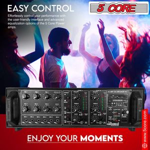 Récepteur stéréo DJ audio domestique 5 cœurs 200+200W avec amplificateur de haut-parleurs passifs à montage en rack Modèle D0100XF10PJ - Product Image 5