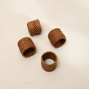 Natural Woven Rattan Napkin Ring Boho Farmhouse <b>Table</b> <b>Decor</b> for Wedding <b>Party</b> Restaurant <b>Tableware</b> Manufacturer - Product Image 1