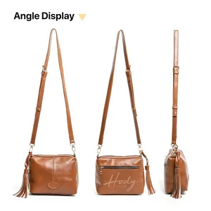 Sac élégant SACHIE pour femme en cuir synthétique avec motif lettres, bandoulière réglable, fermeture éclair, poignée durable, organiseur de cosmétiques, pour le shopping - Product Image 3