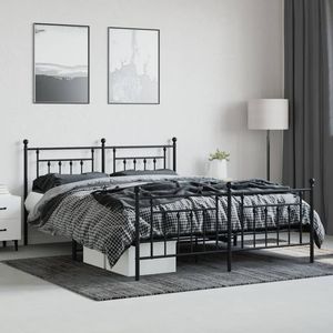 โครงเตียงเหล็กเคลือบผงสีดำขนาด 72 x 84 นิ้ว ประเภทสินค้าเตียงโลหะ - Product Image 3