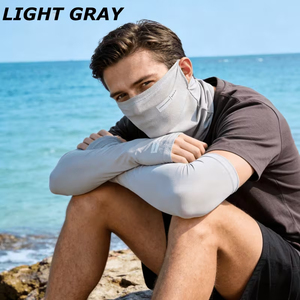 Conjunto 2 en 1 de Mascarillas Faciales y Mangas Protectoras para Ciclismo y Deportes de Verano con Protección UV para Hombre, Nuevo Estilo - Product Image 5