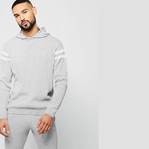 Conjunto Deportivo Unisex Gris con Capucha, Transpirable, de Secado Rápido, Manga Larga, Color Sólido, Poliéster/Spandex, Sudadera y Pantalones, Corte Regular - Product Image 6