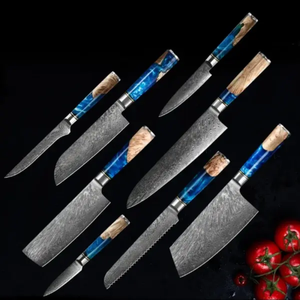 Juego de Cuchillos de Cocina de Acero Inoxidable, Juego de Cuchillos Profesionales para Chef con Hoja Afilada y Mango de Lámina - Product Image 4