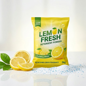 Detergente en Polvo de Limón de Alta Espuma, Secado por Pulverización, 2.5kg, Polvo para Lavar de Alta Calidad a Bajo Precio, Proveedor OEM para Exportación - Product Image 1