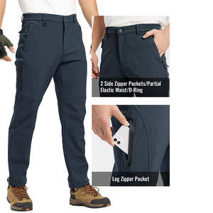 Men Plus Size Printed Outdoor Adventure Softshell Pants Waterproof Windproof Breathable Quick Dry Lightweight Durable Camping - Product Image 2