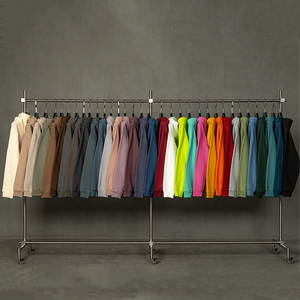 Sweat à capuche épais pour homme en molleton 100 % coton 600 grammes, écologique, hiver, coupe classique, logo tie-dye, personnalisable - Product Image 5