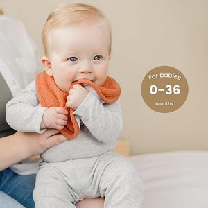 Lot de bavoirs pour bébé en 95% bambou et 5% élasthanne, doux et durables - Product Image 4
