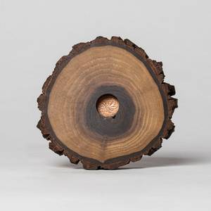 <b>Art</b> Deco Brass Rotating <b>Sand</b> Timer Handmade on Wood Base Black <b>Sand</b> Design for Anniversary - Product Image 6