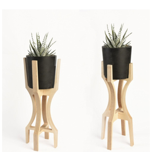 Support en bois naturel de haute qualité, petit support décoratif pour plantes d'intérieur et d'extérieur, porte-plantes pour la décoration de la maison et du bureau - Product Image 3