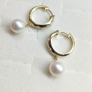 S925 <b>Silver</b> Ear Studs Round Flawless 8-9mm Seedless Freshwater Pearls High Quality Ear <b>Clips</b> - Product Image 4
