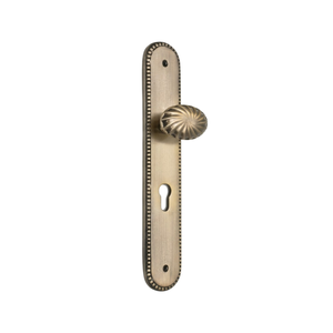Premium Solid Brass Coronet Bevel Mortice <b>Door</b> <b>Knob</b> Plate | Modern Style Durable Outdoor Hotel Decorative <b>Door</b> Hardware Keyhole - Product Image 1