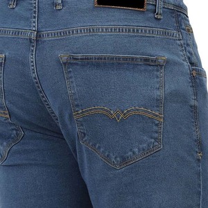 Jeans de Mezclilla de Pierna Recta para Hombre, Cintura Media, Corte Regular, Color Sólido, Estilo Casual, para Otoño, Tela de Algodón - Product Image 6
