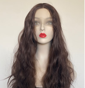 Peluca de Cabello Humano Natural Color Castaño Ondulado con Capas, Encaje Frontal HD, Sin Pegamento, Pre-Desplumada, Suministro Directo de Fábrica - Product Image 4