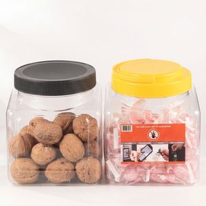 Wholesale <b>Small</b> Clear PET Candy Jar Lid 50ml 4oz 8oz Food Grade Cookie Chocolate <b>Container</b> Custom Color Custom Design Vietnam - Product Image 3