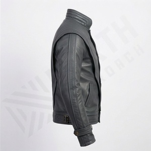 Veste de moto en cuir véritable pour homme de qualité supérieure, nouvelle arrivée, vestes de moto d'hiver, protections amovibles, personnalisables - Product Image 3