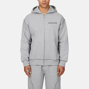 Sweat à capuche vintage délavé à l'acide de haute qualité pour homme, en molleton épais, par un fabricant de renom - Product Image 1