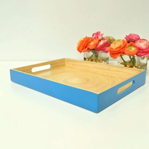 Bandeja de bambú hilado personalizable Proveedor ODM Plato de bambú natural hecho a mano Durable Ecológico Vietnam al por mayor - Product Image 1