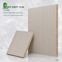 Panneau de bois aggloméré orienté (OSB) mélaminé Jinbase SXT2916 Silver Drift Elm 18 mm E0 1220x2440 mm pour meubles et menuiseries