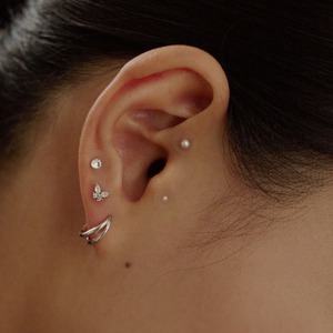 [W Island] Waterproof Floral Ear Beauty Patch 24K Gold Transparent <b>Tape</b> WBL Glossy Muse Acupressure Jewel Patch 72h Wear <b>Face</b> - Product Image 3