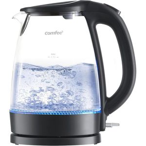 Bollitore Elettrico da 1,7L, 1500W, Riscaldamento Rapido, in Vetro, con Indicatore LED e Spegnimento Automatico - Product Image 1