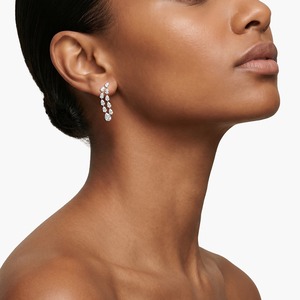 Boucles d'oreilles pendantes en or blanc 14 carats avec diamants de laboratoire taille poire, certifiées IGI, bijoux tendance pour femmes, pour les acheteurs en gros - Product Image 1